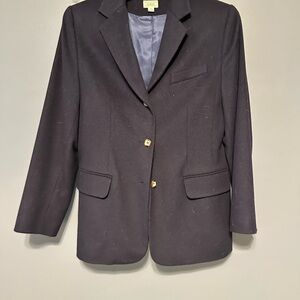 L.L. Bean Navy Blazer with Gold Buttons